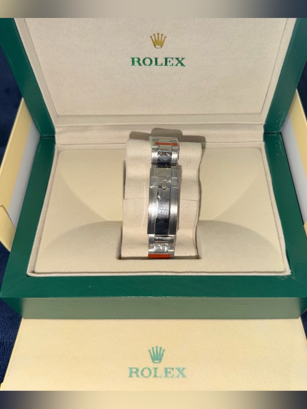 Rolex Men's Stainless Steel Watch with Red and Black. - Picture 6 of 10